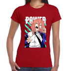 Playera Power Chainsaw Man Marino Algodón  Premium #400