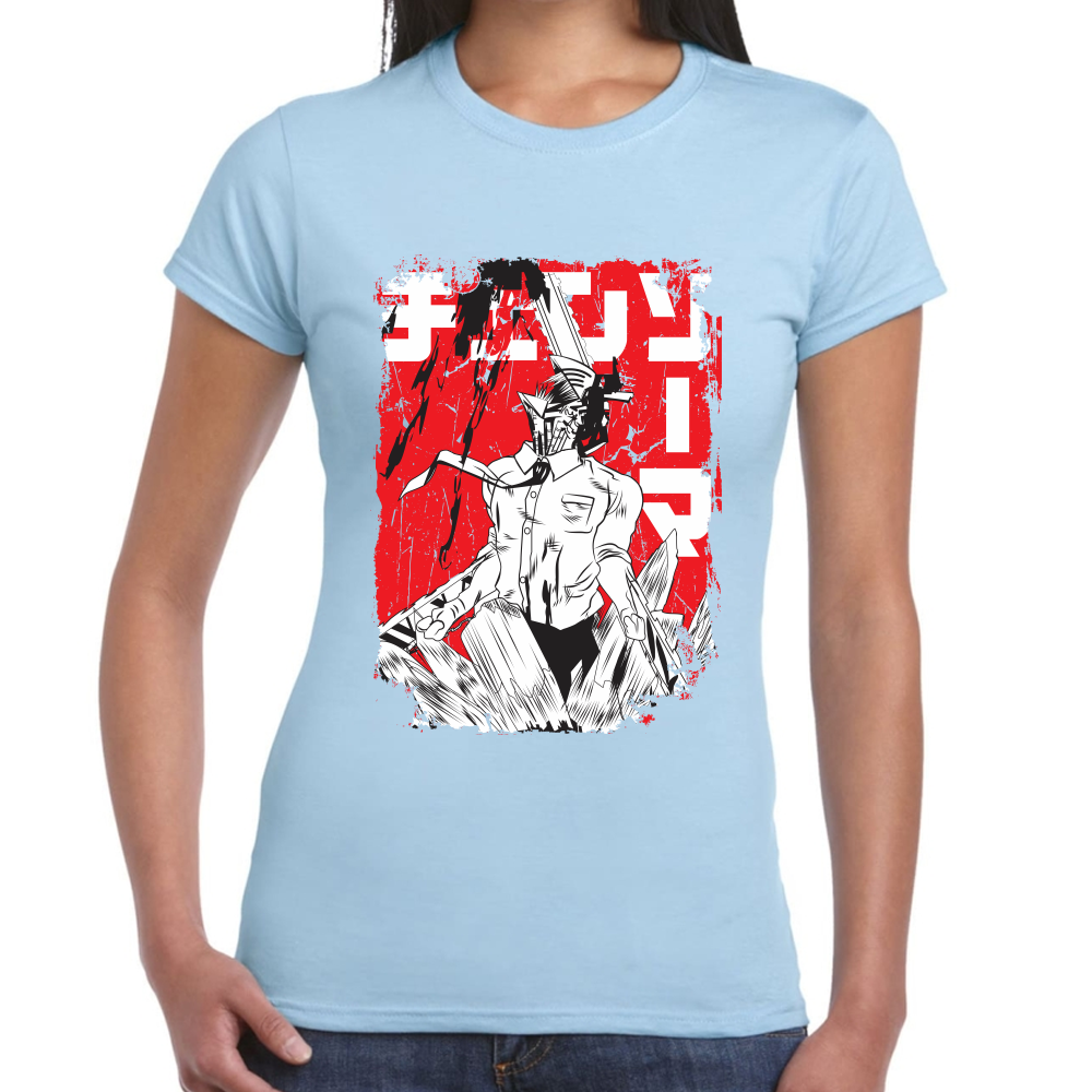 Playera Chainsaw Man Algodón Premium #402
