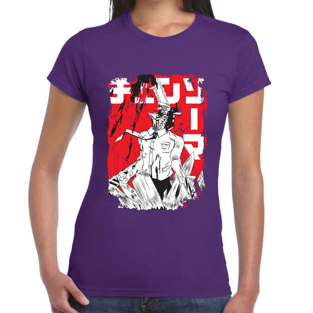 Playera Chainsaw Man Algodón Premium #402