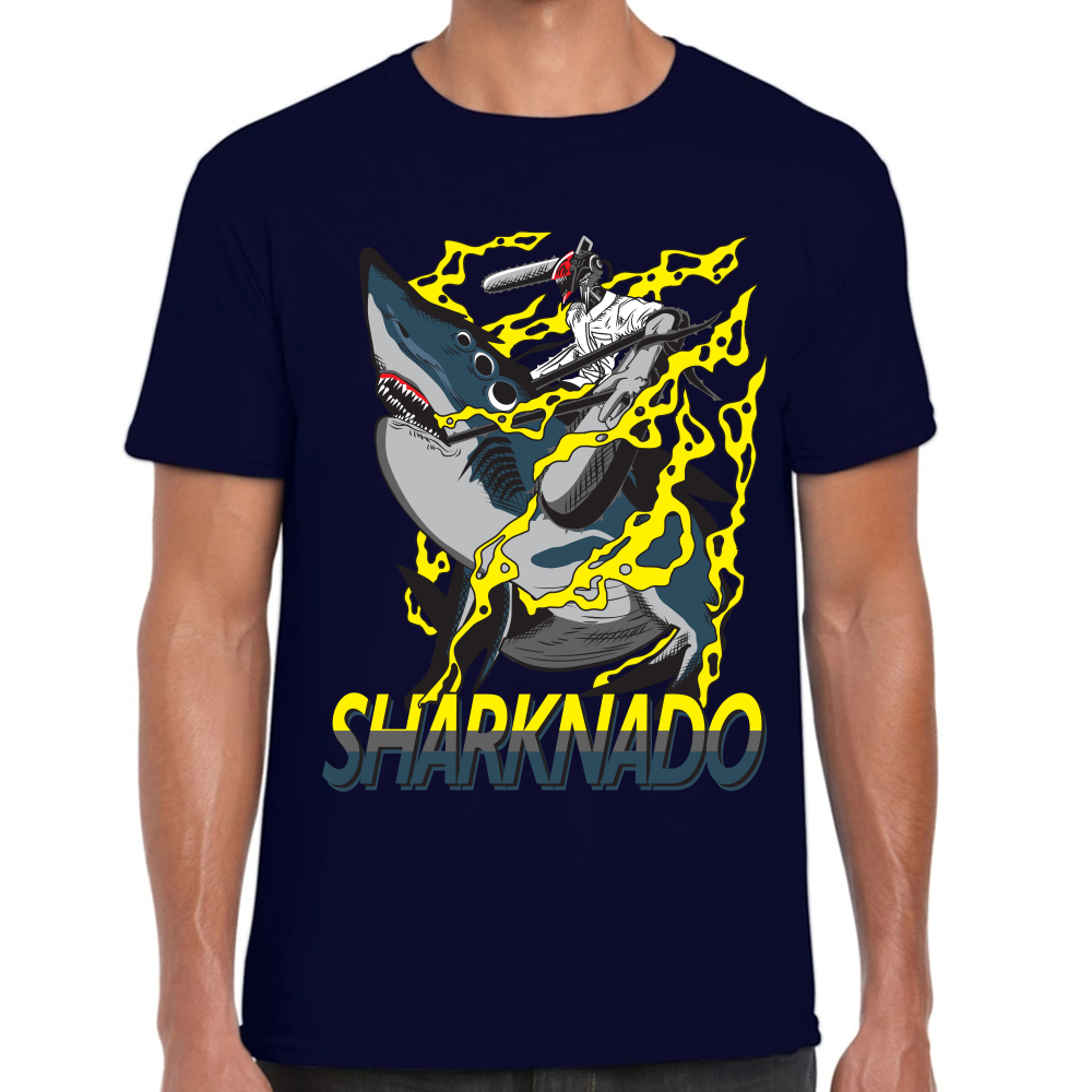 Playera Sharknado Chainsaw Man Algodón Premium #406