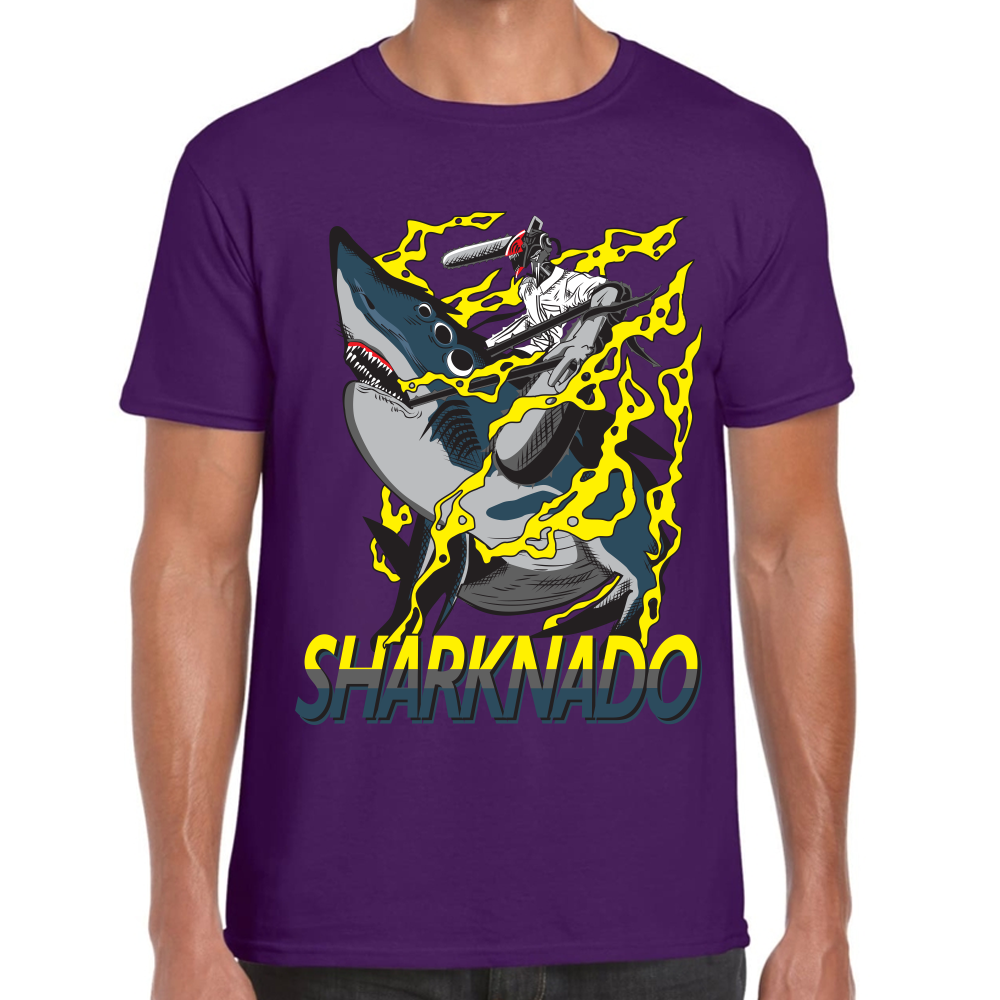 Playera Sharknado Chainsaw Man Algodón Premium #406