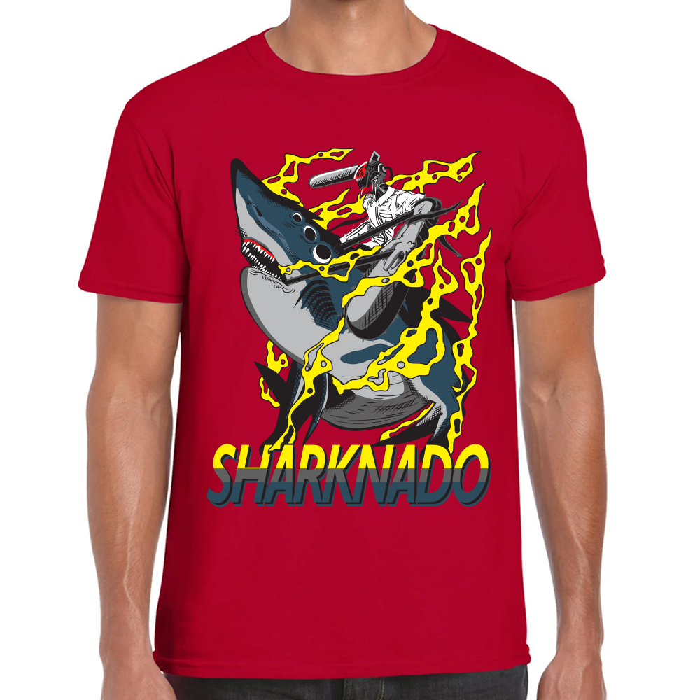 Playera Sharknado Chainsaw Man Algodón Premium #406