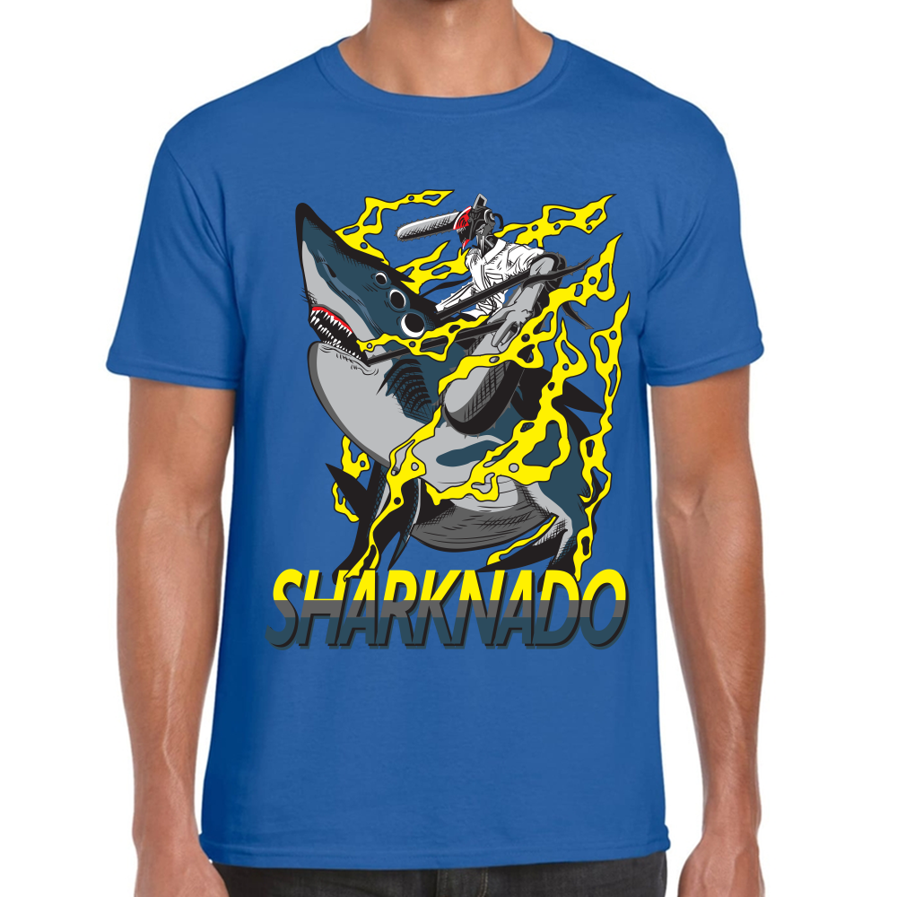 Playera Sharknado Chainsaw Man Algodón Premium #406