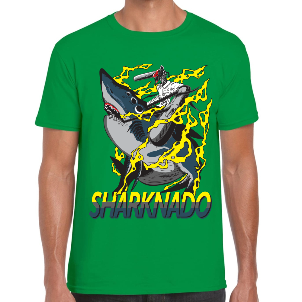 Playera Sharknado Chainsaw Man Algodón Premium #406