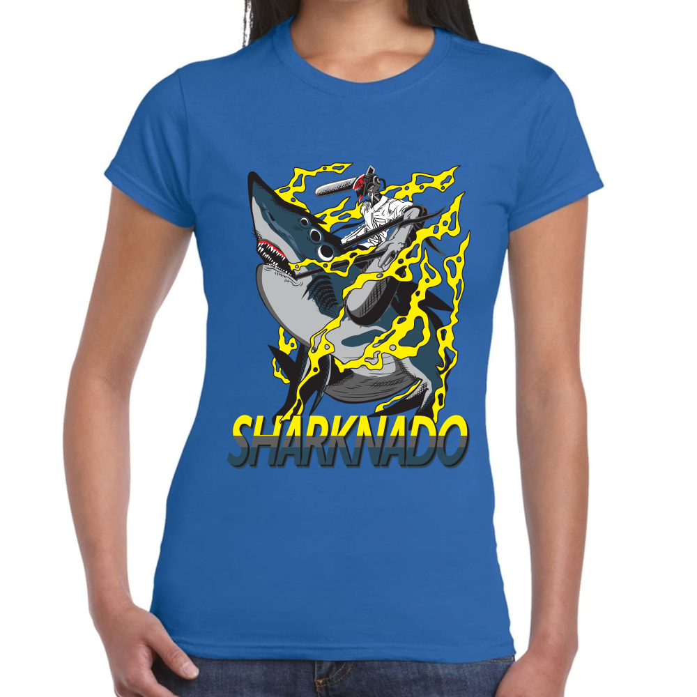 Playera Sharknado Chainsaw Man Algodón Premium #406