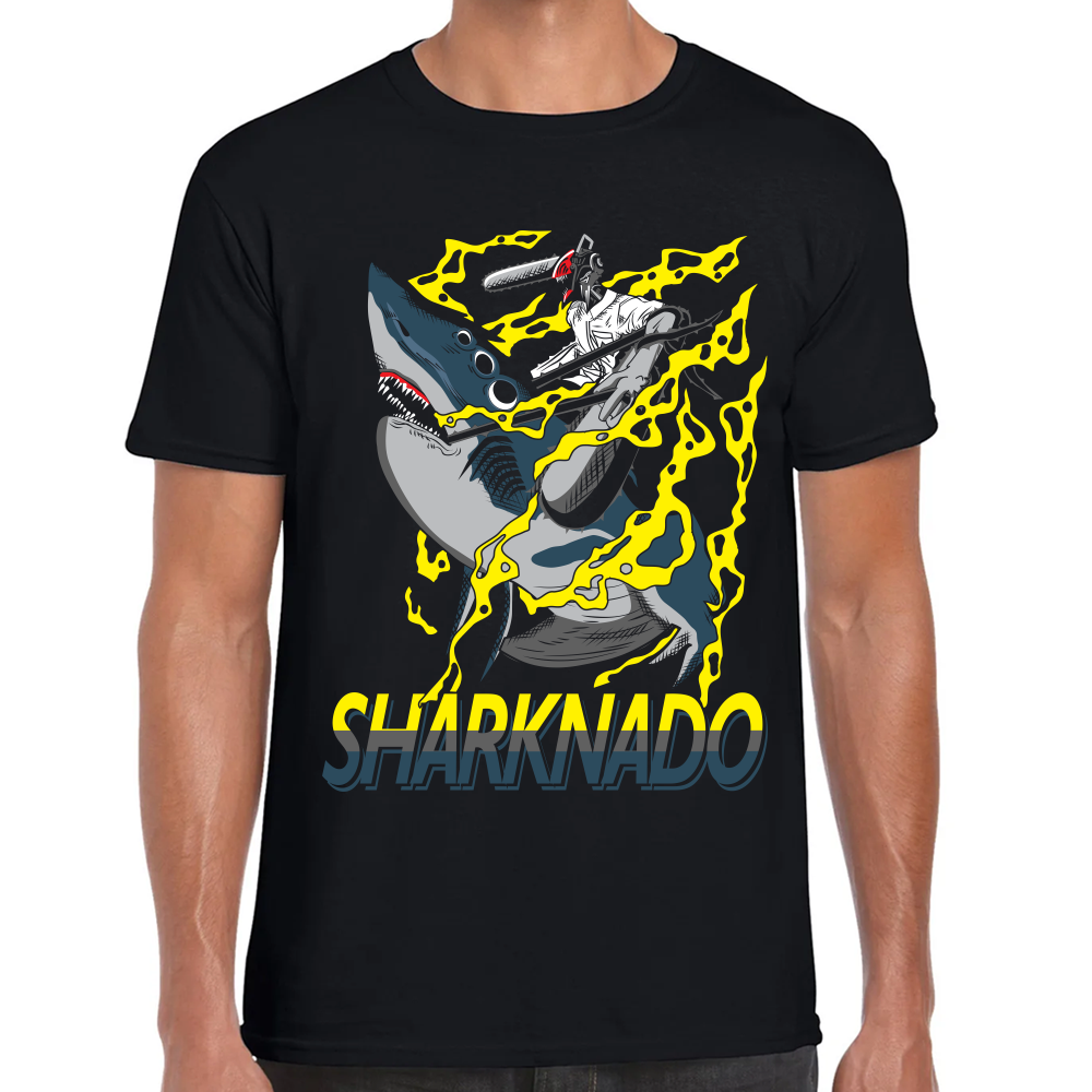 Playera Sharknado Chainsaw Man Algodón Premium #406