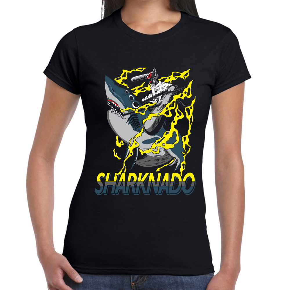Playera Sharknado Chainsaw Man Algodón Premium #406