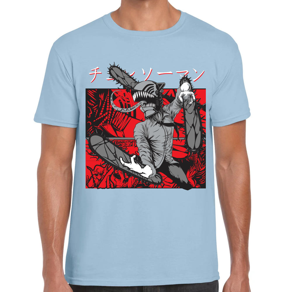 Playera Chainsaw Man Algodón Premium #408