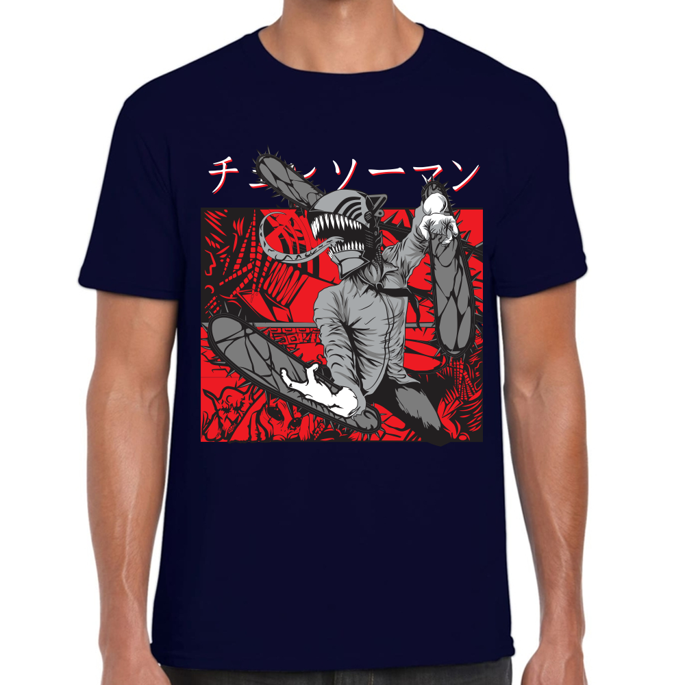 Playera Chainsaw Man Algodón Premium #408