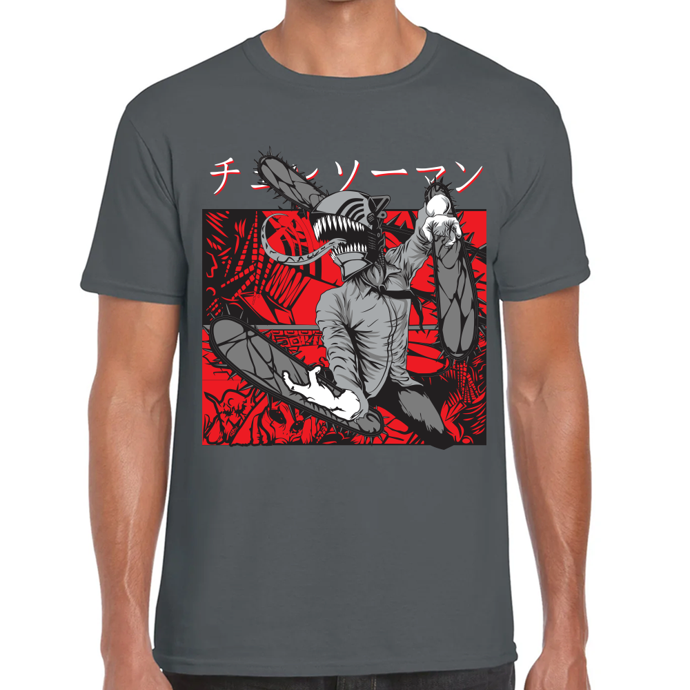 Playera Chainsaw Man Algodón Premium #408