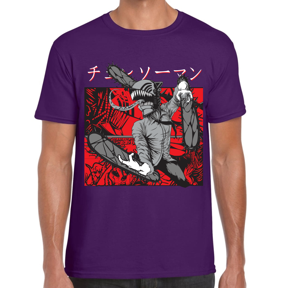 Playera Chainsaw Man Algodón Premium #408