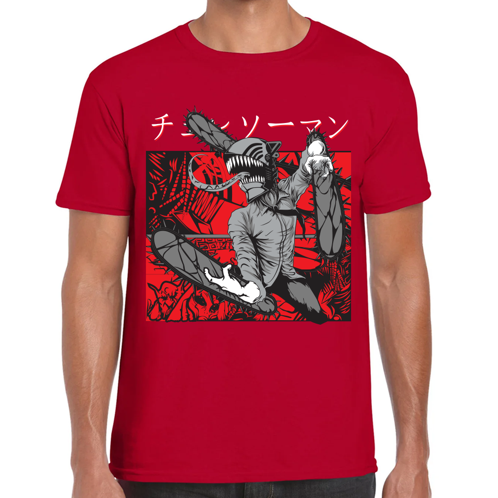 Playera Chainsaw Man Algodón Premium #408