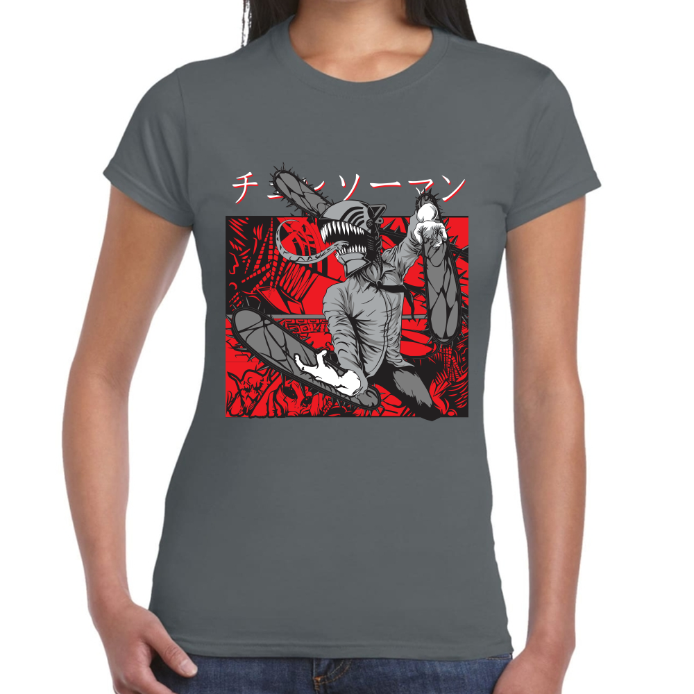Playera Chainsaw Man Algodón Premium #408