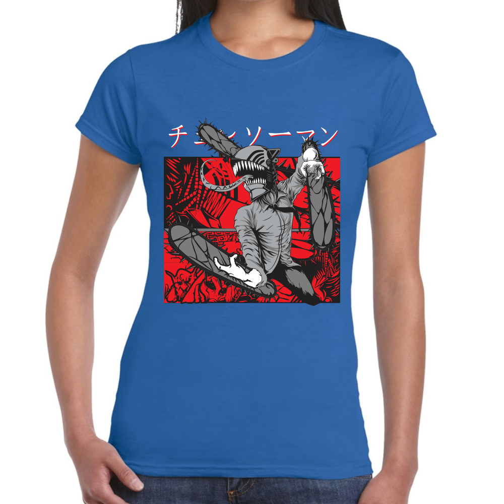Playera Chainsaw Man Algodón Premium #408