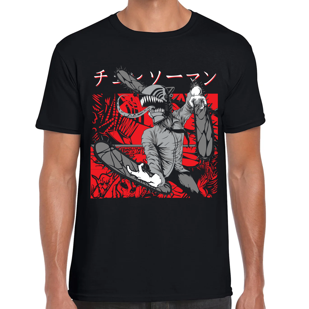 Playera Chainsaw Man Algodón Premium #408