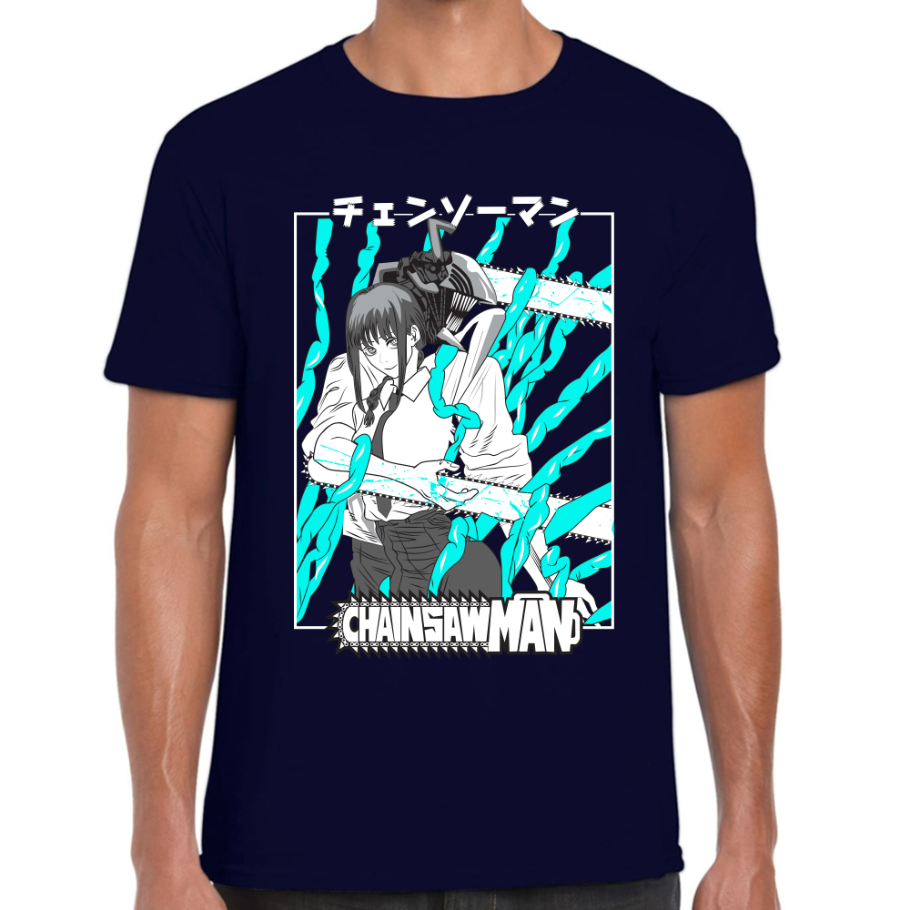 Playera Makima y Denji Chainsaw Man Algodón Premium #409