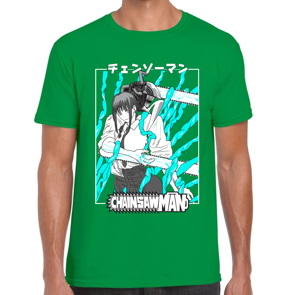 Playera Makima y Denji Chainsaw Man Algodón Premium #409