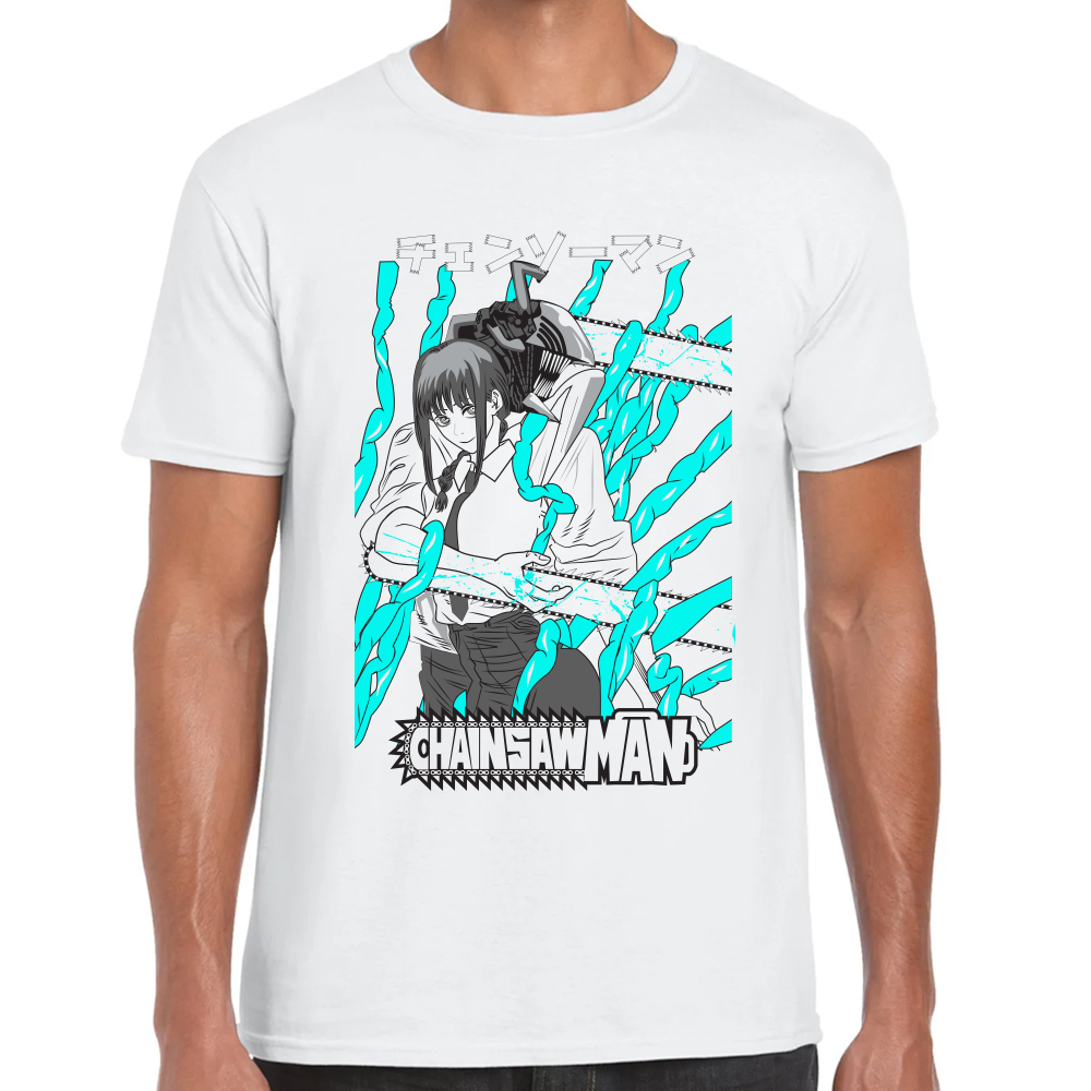 Playera Makima y Denji Chainsaw Man Algodón Premium #409