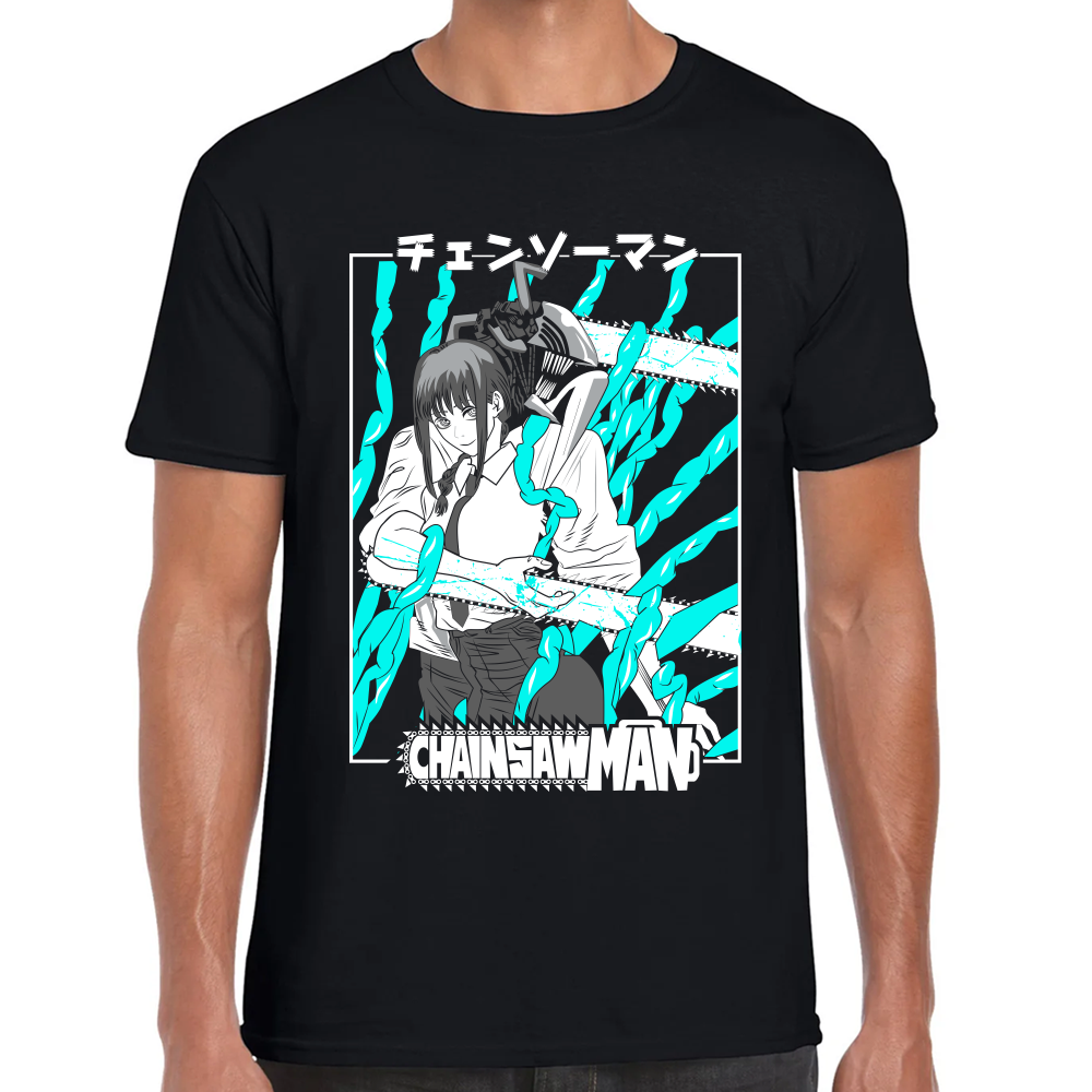 Playera Makima y Denji Chainsaw Man Algodón Premium #409 Imagen principal del producto