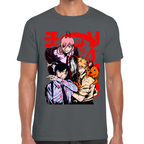 Playera Devil Hunters Chainsaw Man Negro Algodón Premium #501