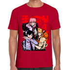 Playera Devil Hunters Chainsaw Man Negro Algodón Premium #501