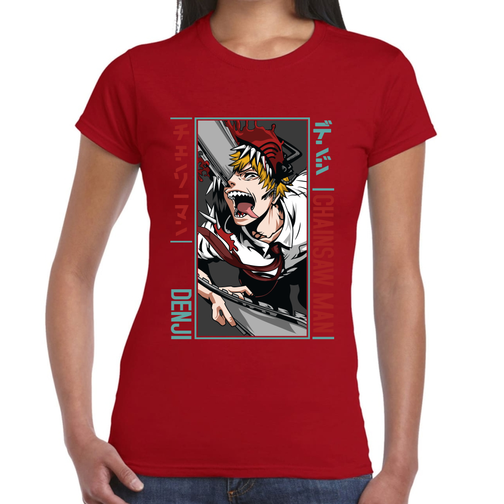 Playera Denji Chainsaw Man Algodón Premium #502