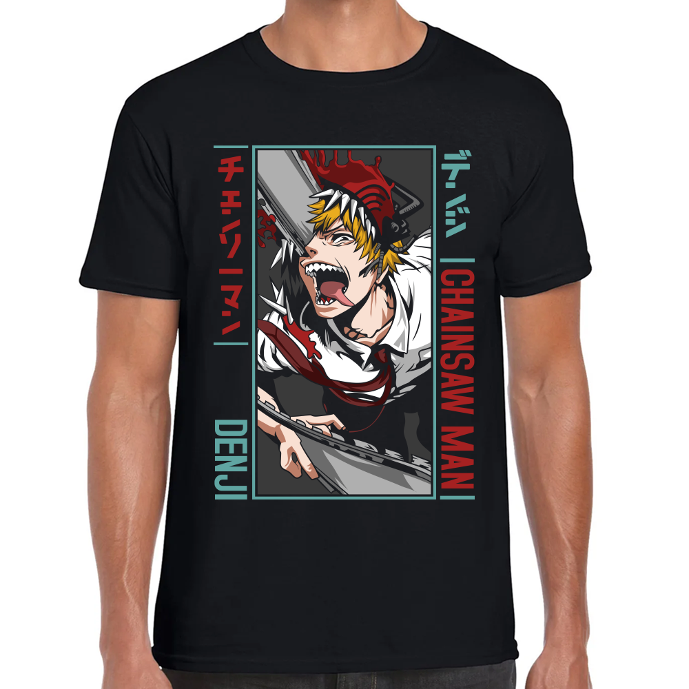 Playera Denji Chainsaw Man Algodón Premium #502 Imagen principal del producto
