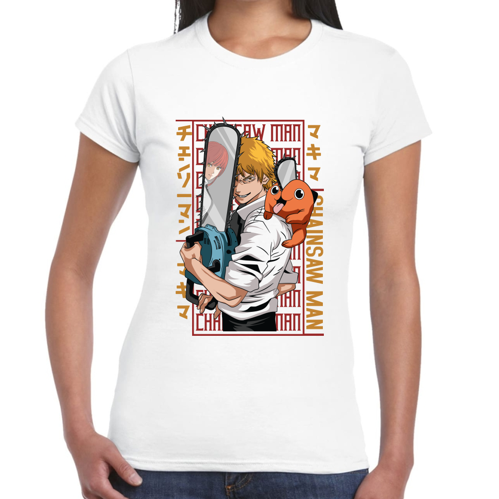 Playera Chainsaw Man Algodón Premium #505