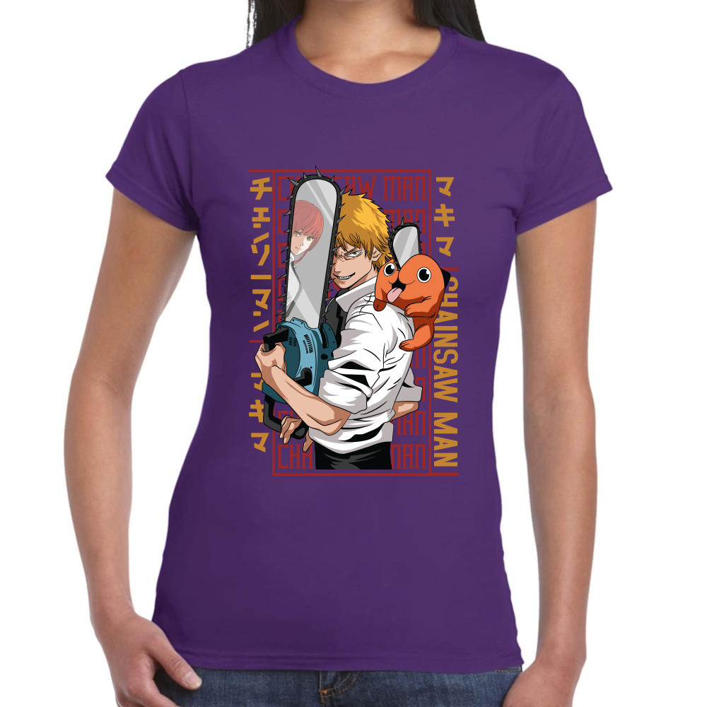 Playera Chainsaw Man Algodón Premium #505