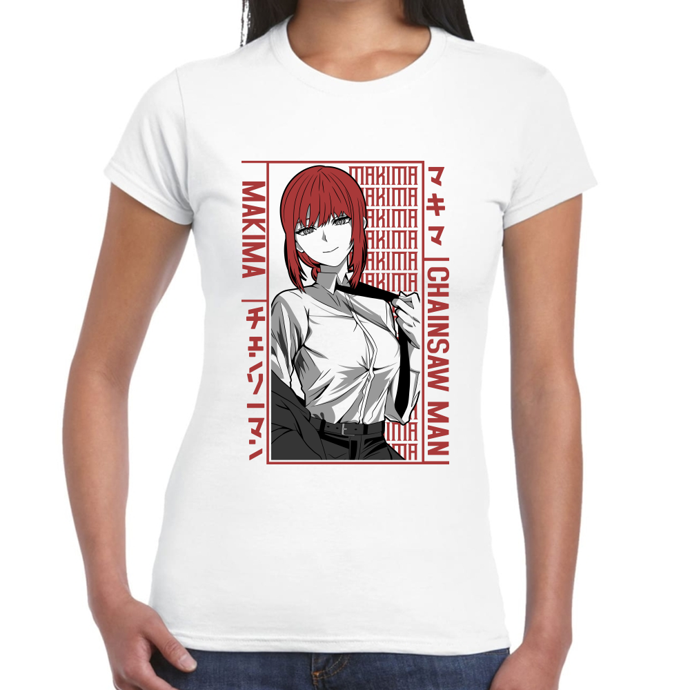 Playera Makima Chainsaw Man Algodón Premium #507 Imagen secundaria del producto