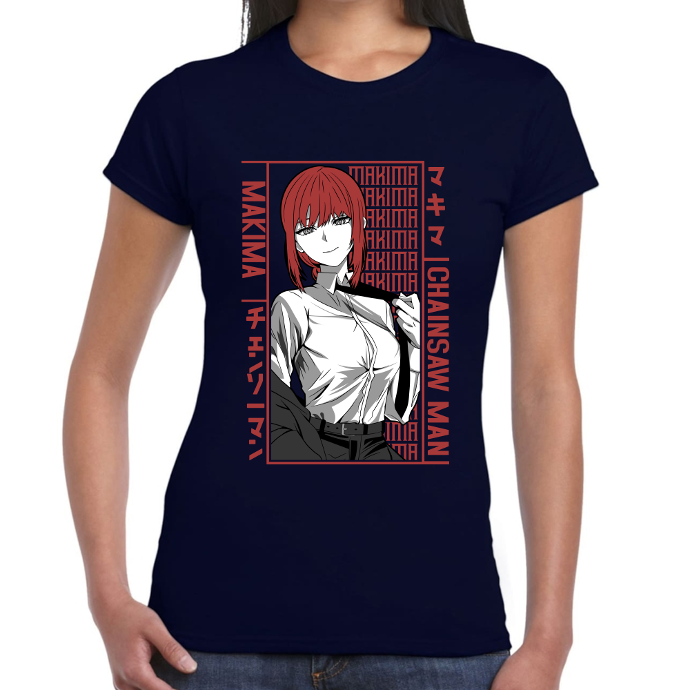 Playera Makima Chainsaw Man Algodón Premium #507