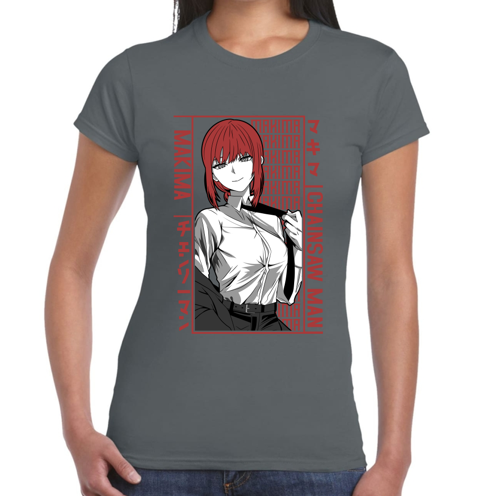 Playera Makima Chainsaw Man Algodón Premium #507