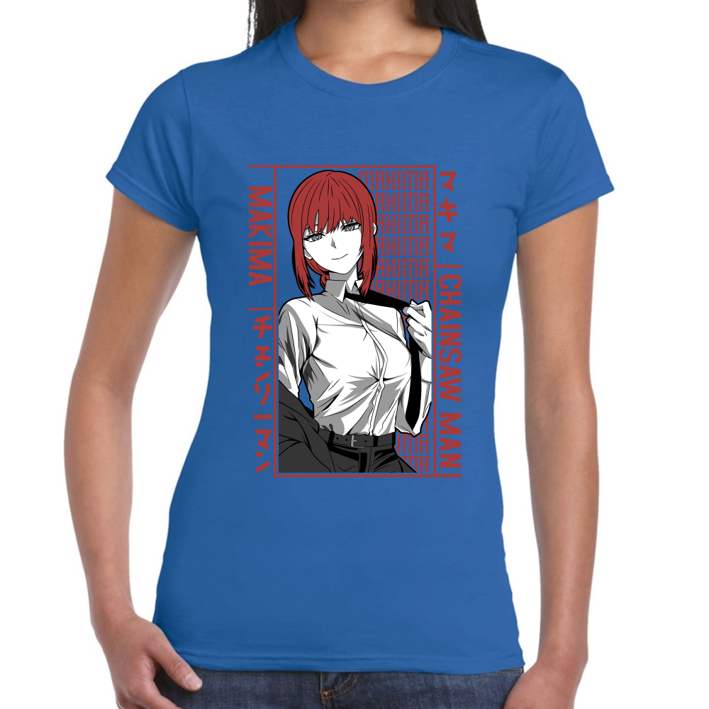 Playera Makima Chainsaw Man Algodón Premium #507