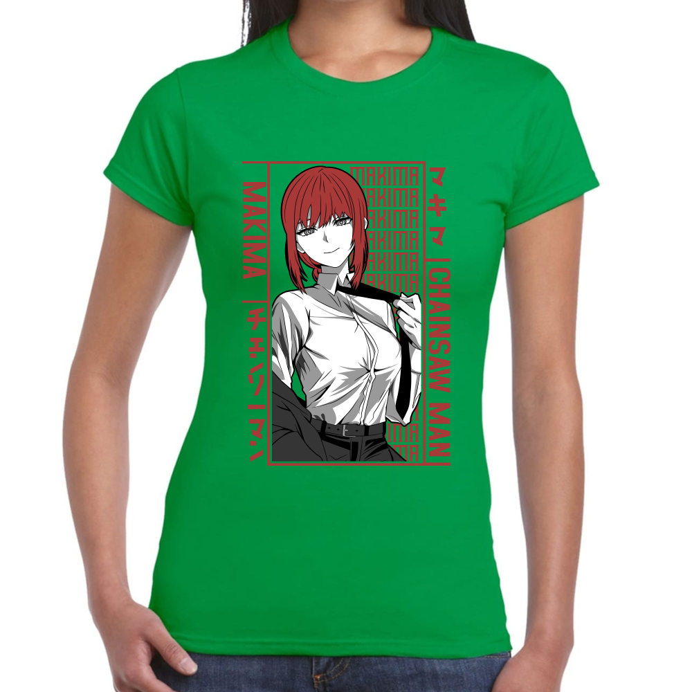 Playera Makima Chainsaw Man Algodón Premium #507