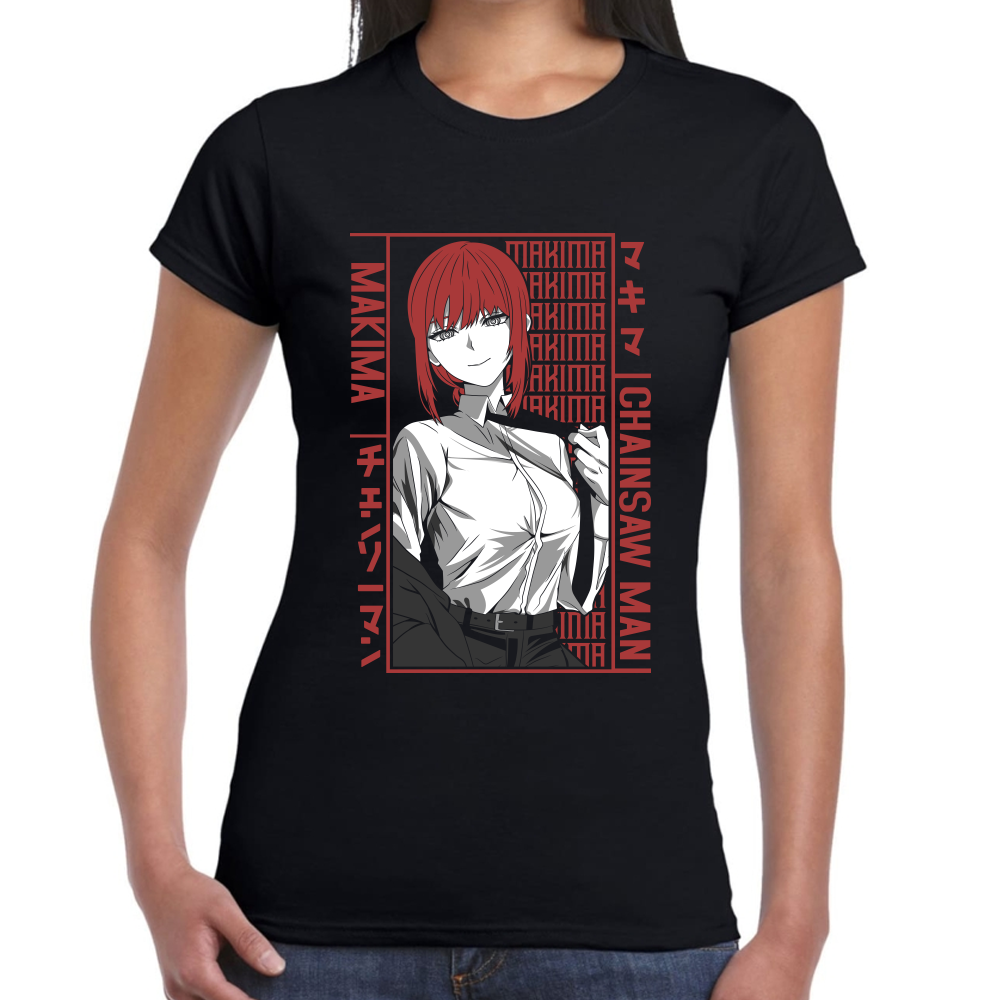 Playera Makima Chainsaw Man Algodón Premium #507