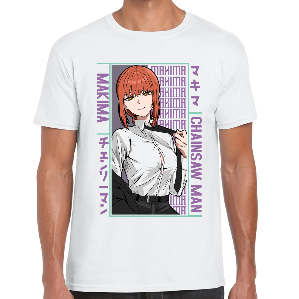 Playera Makima Chainsaw Man Algodón Premium #508