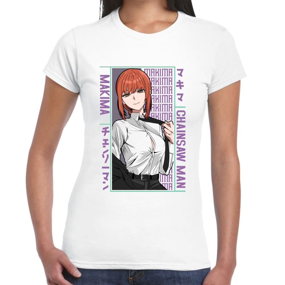Playera Makima Chainsaw Man Algodón Premium #508
