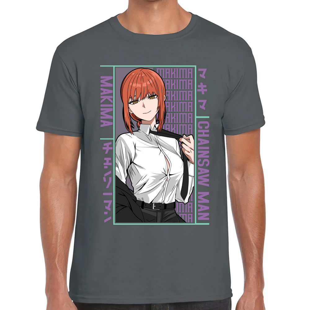 Playera Makima Chainsaw Man Algodón Premium #508