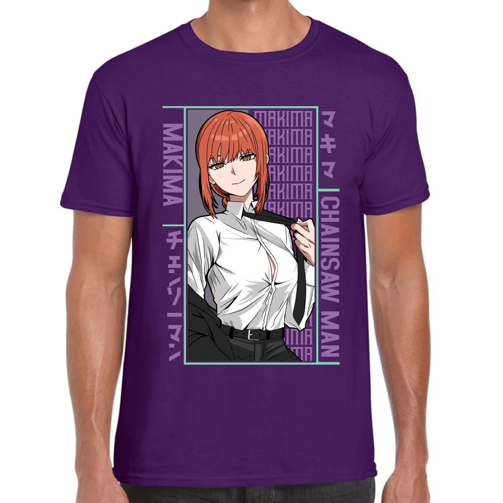 Playera Makima Chainsaw Man Algodón Premium #508