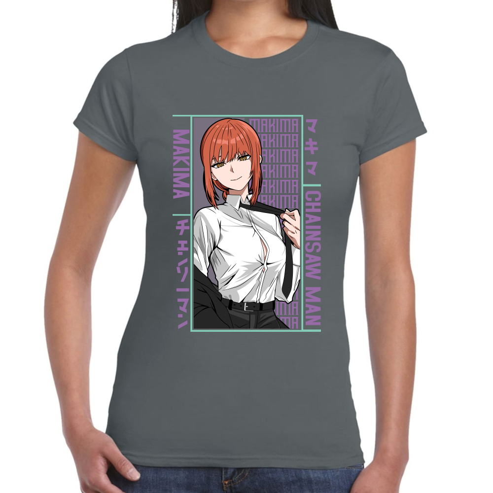 Playera Makima Chainsaw Man Algodón Premium #508