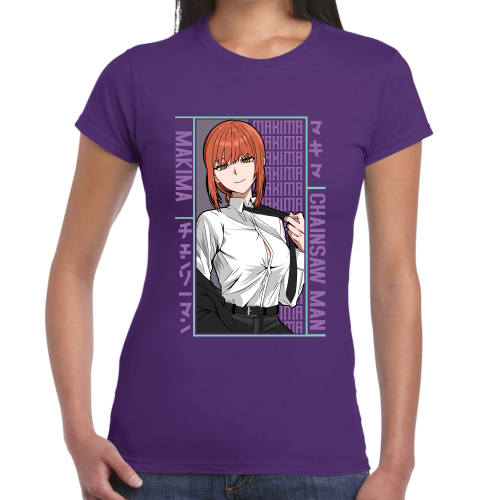 Playera Makima Chainsaw Man Algodón Premium #508