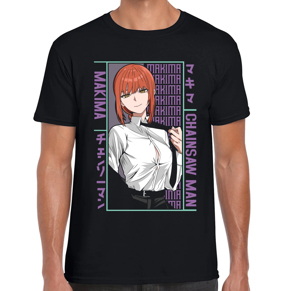 Playera Makima Chainsaw Man Algodón Premium #508