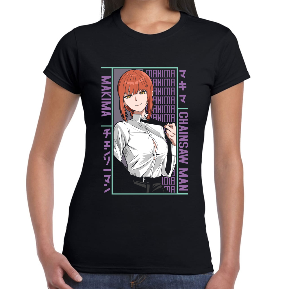Playera Makima Chainsaw Man Algodón Premium #508