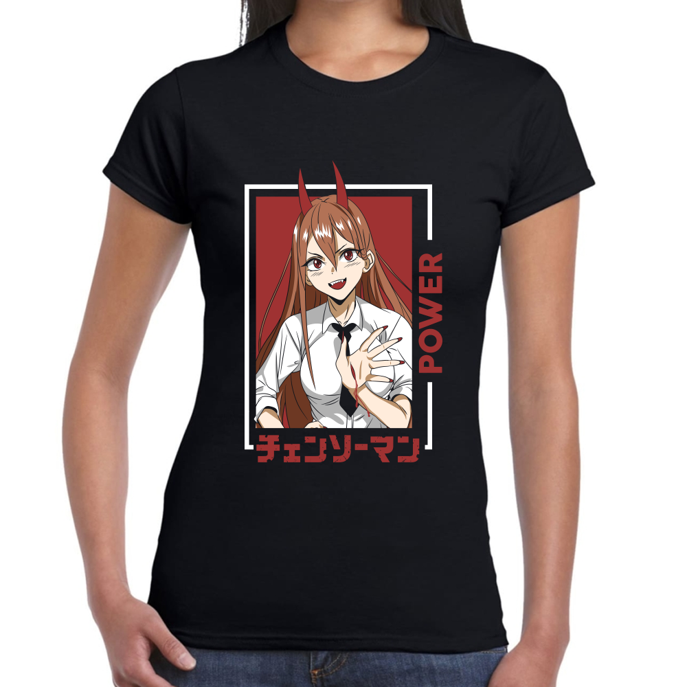 Playera Power Chainsaw Man Algodón Premium #511 Imagen secundaria del producto