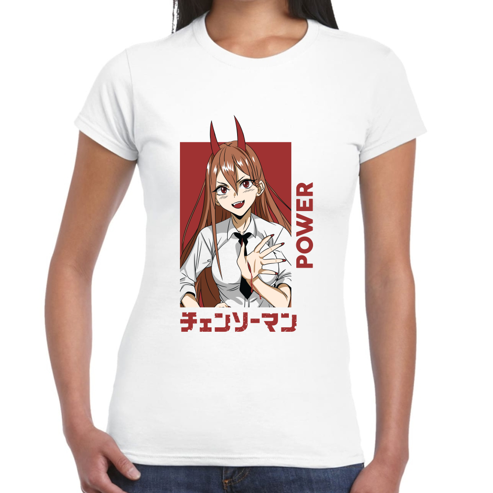 Playera Power Chainsaw Man Algodón Premium #511