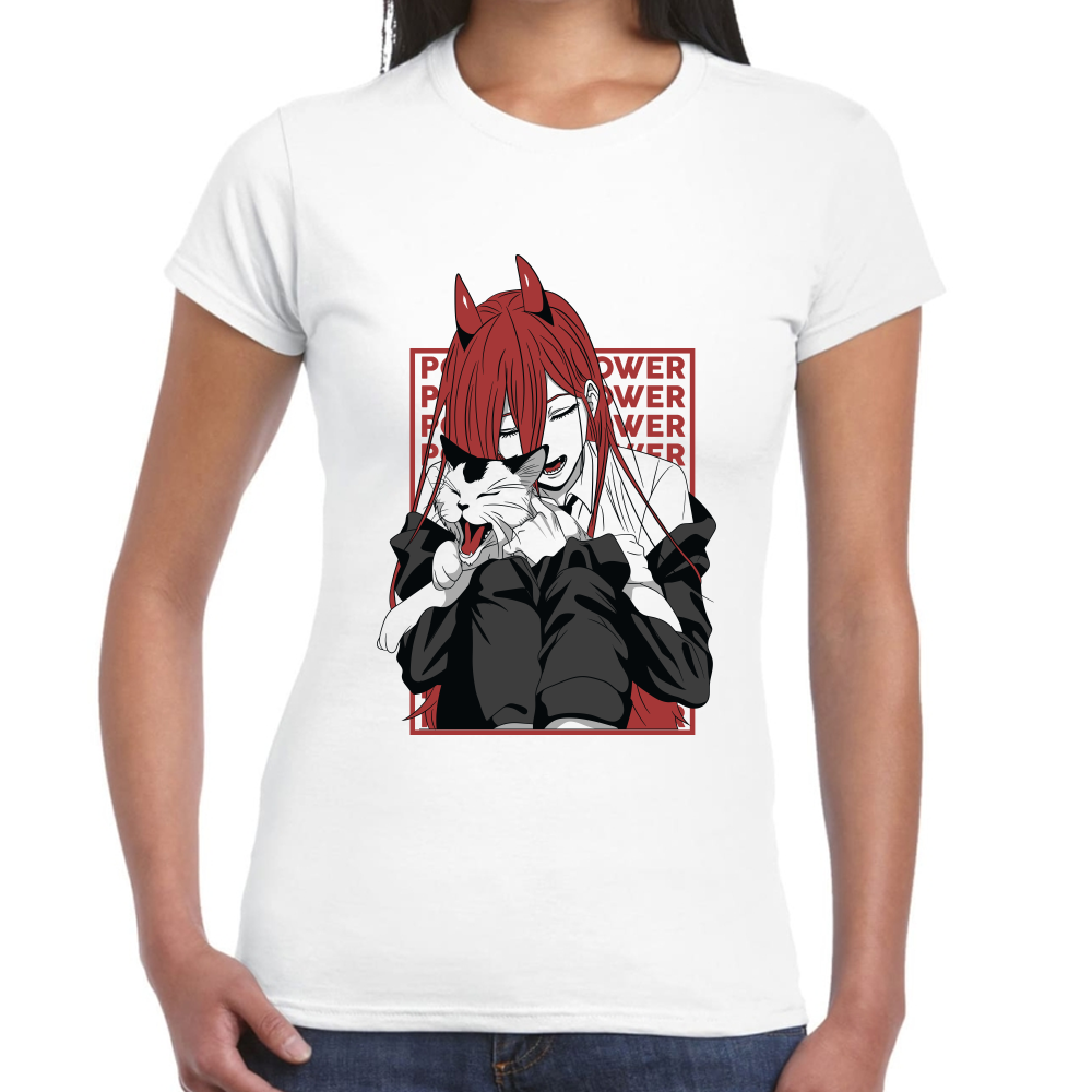 Playera Power Chainsaw Man Algodón Premium #512