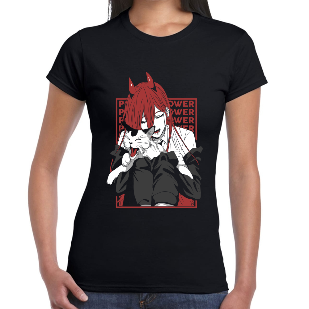 Playera Power Chainsaw Man Algodón Premium #512