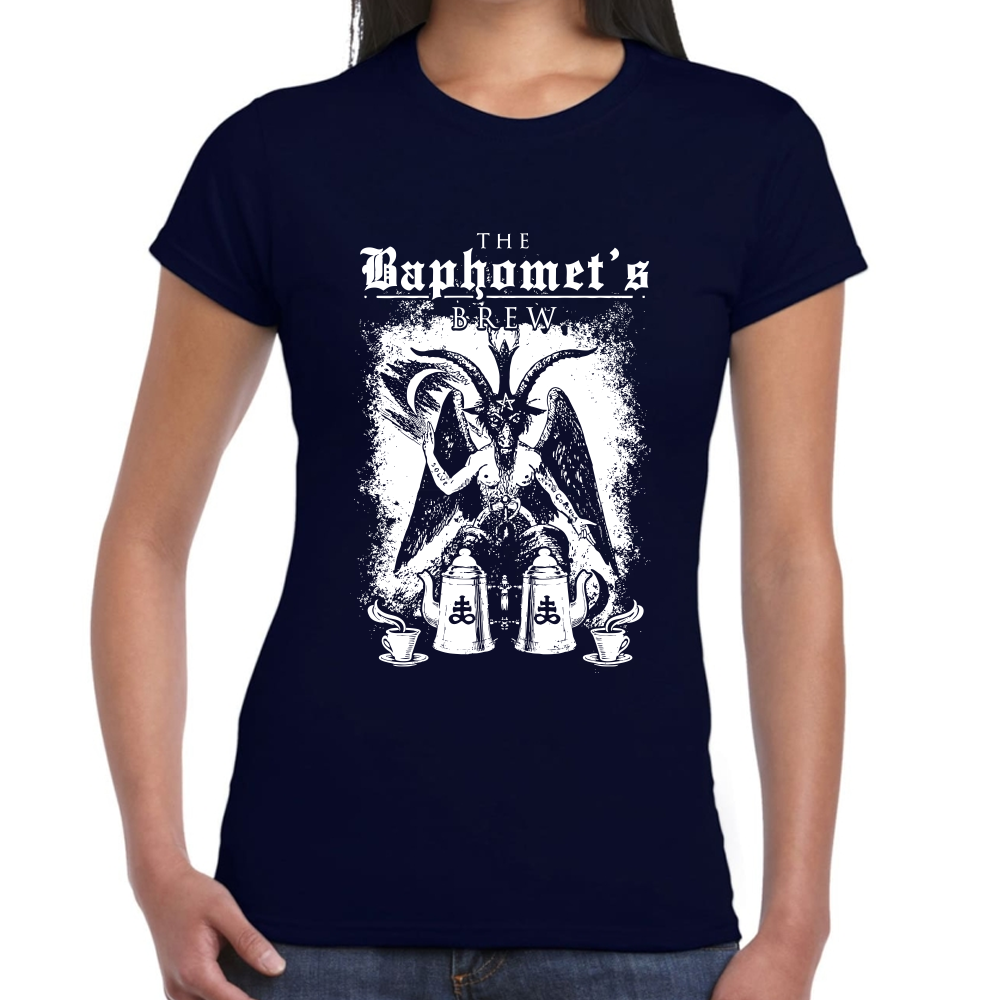 Playera Baphomet Algodón Premium #514 Imagen secundaria del producto
