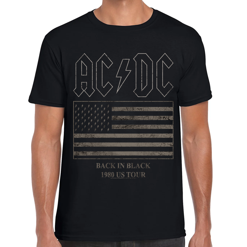 Playera AC/DC Back in Black Algodón Premium #528 Imagen principal del producto