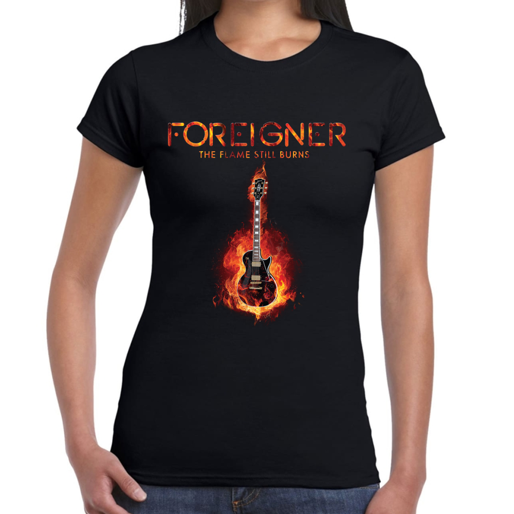Playera Foreigner The Flame Still Burns Algodón Premium #547